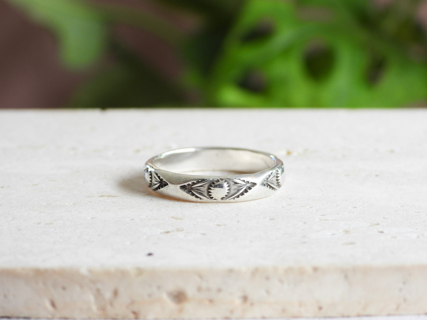 Boho Style Custom stacking Ring | Recycled Silver 925