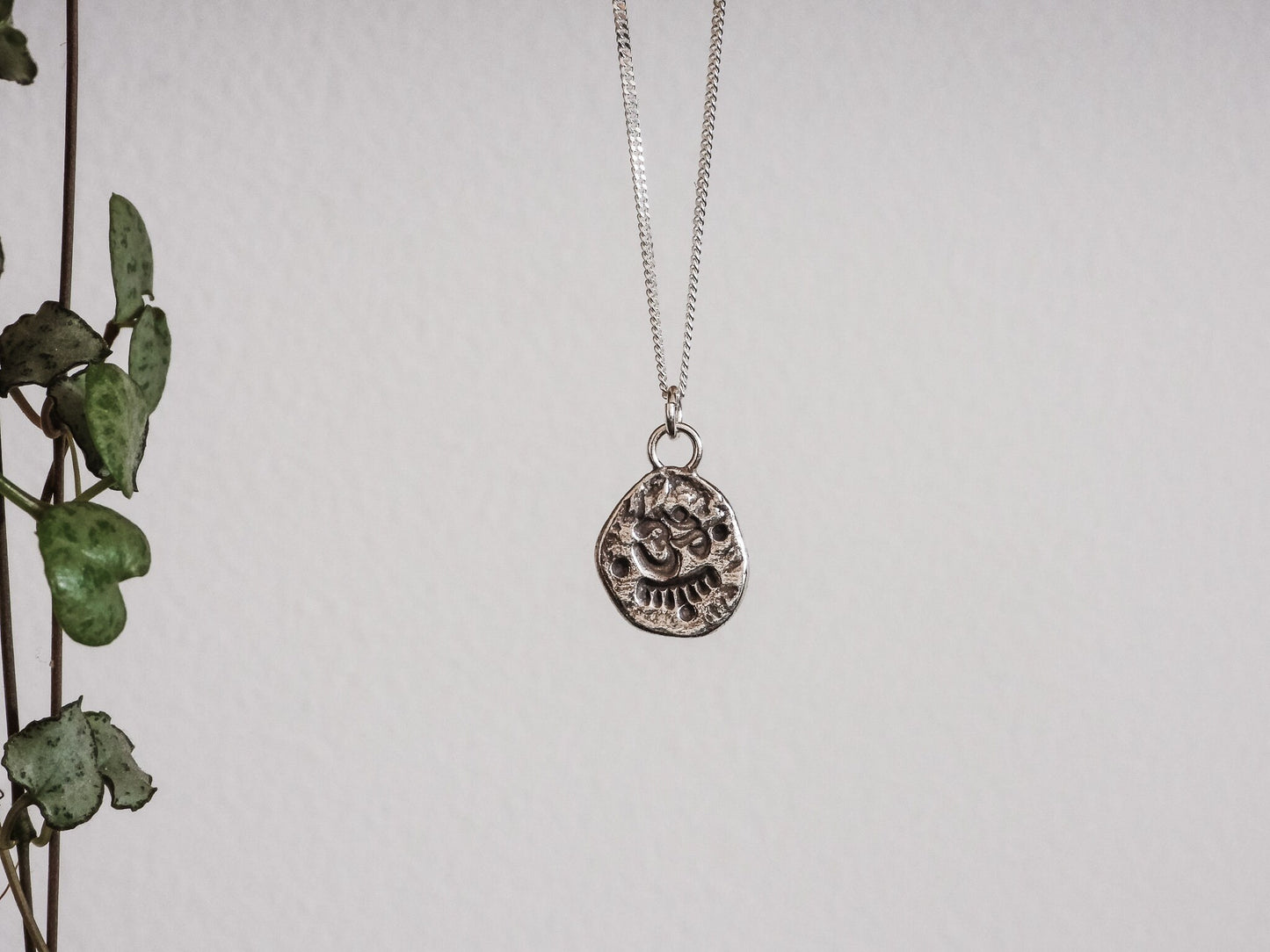 Om Symbol Rustic Charm Necklace