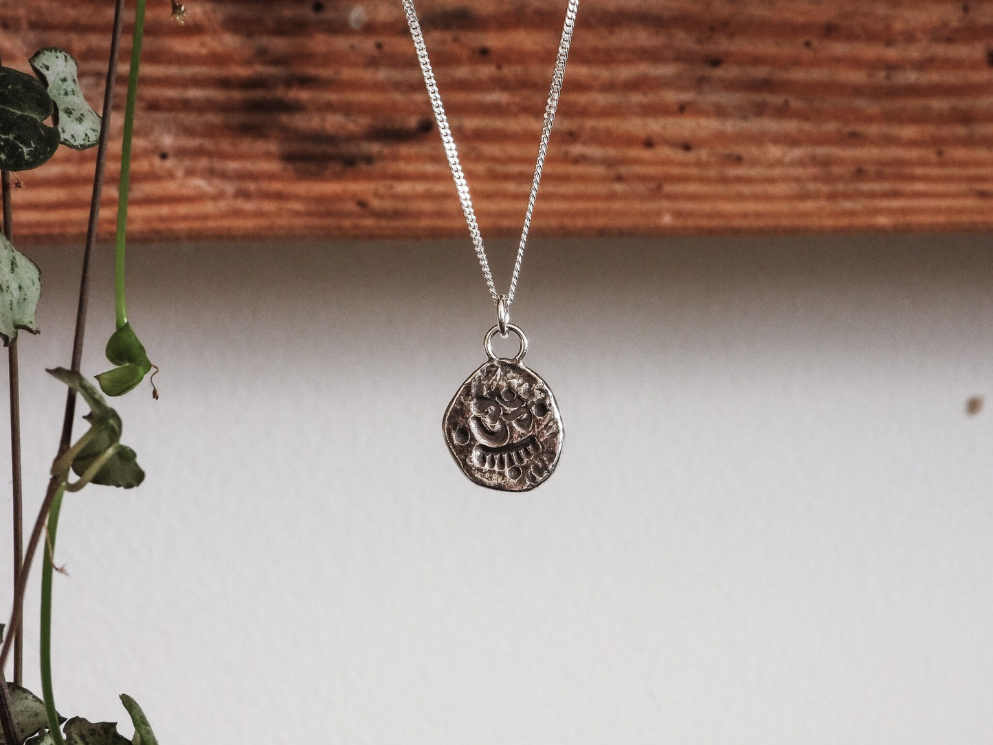 Om Symbol Rustic Charm Necklace