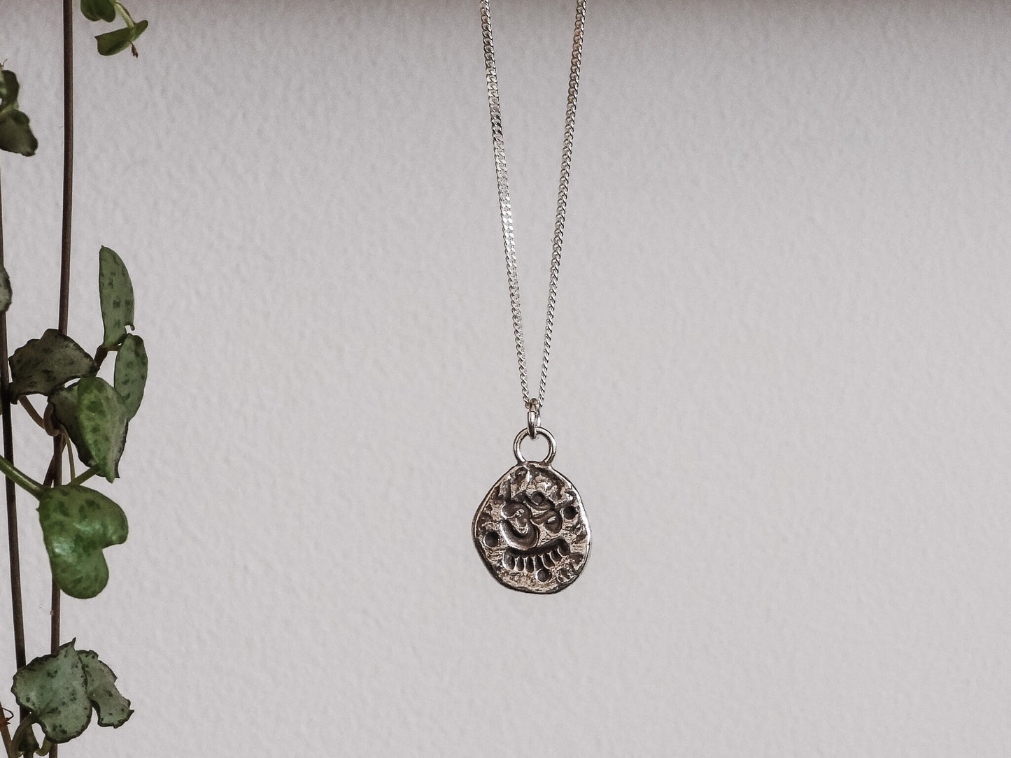 Om Symbol Rustic Charm Necklace