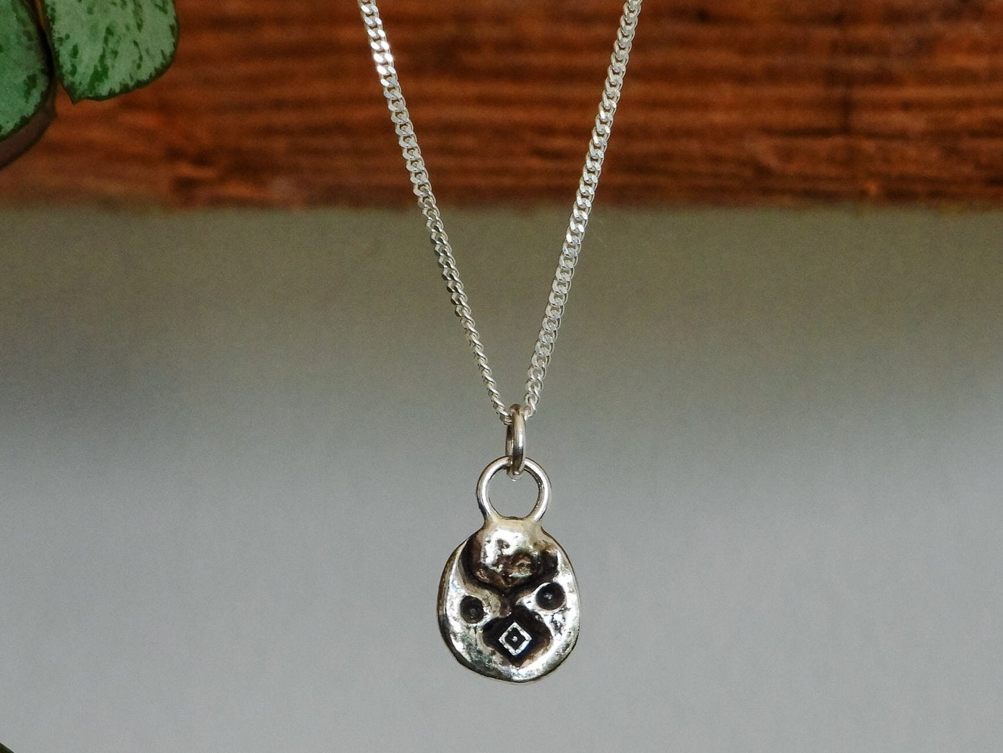 Boho Stamped Coin Charm Necklace