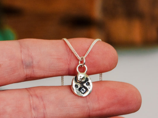 Boho Stamped Coin Charm Necklace