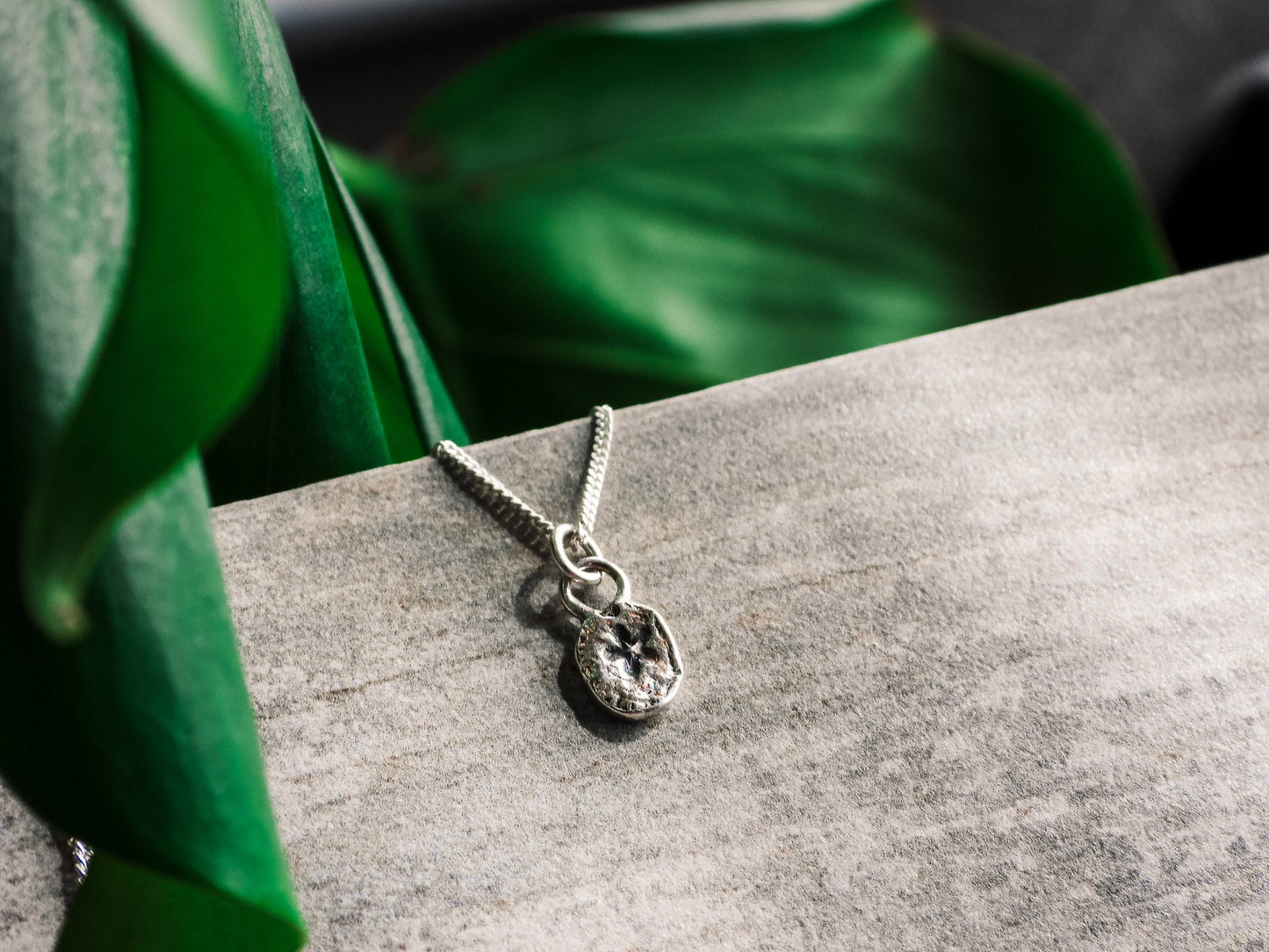 Dainty Recycled Silver Star Charm Necklace