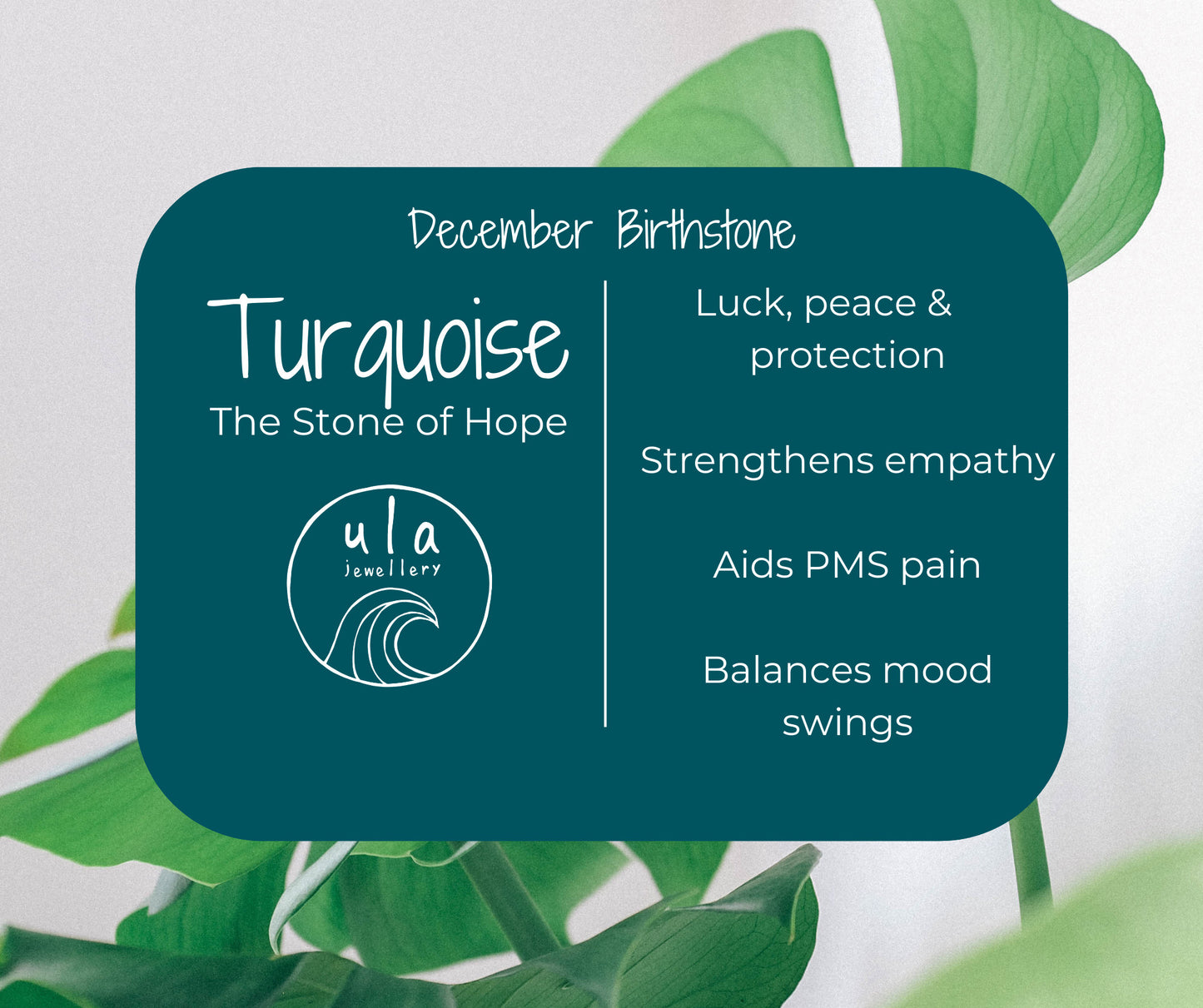 Dainty Turquoise "Hope" Gemstone Anklet | December Birthstone