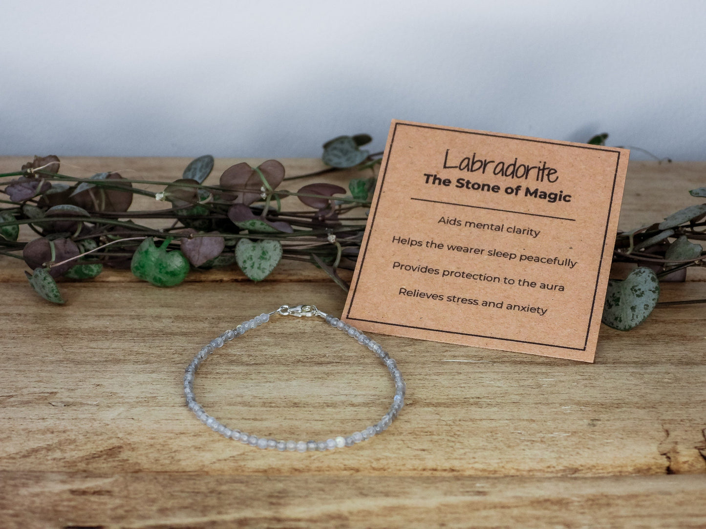Dainty Labradorite "Transformation" Gemstone Bracelet