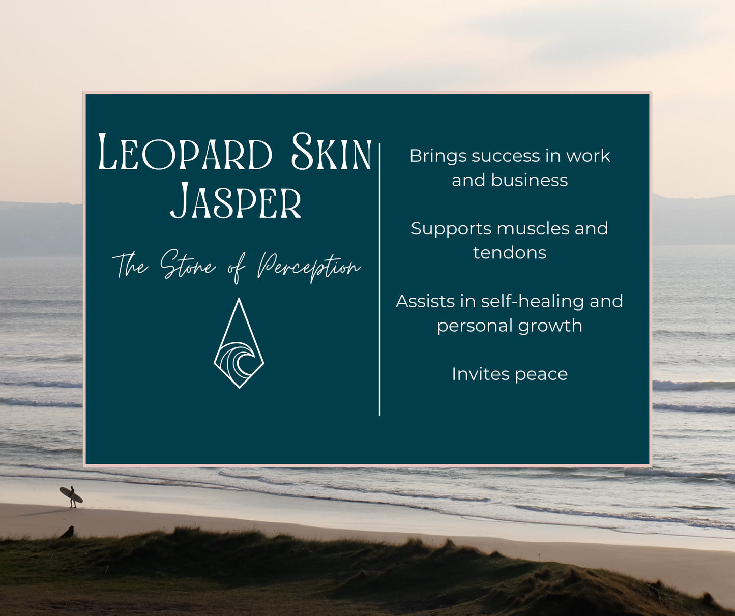 Dainty Leopard Skin Jasper "Perception" Gemstone Bracelet