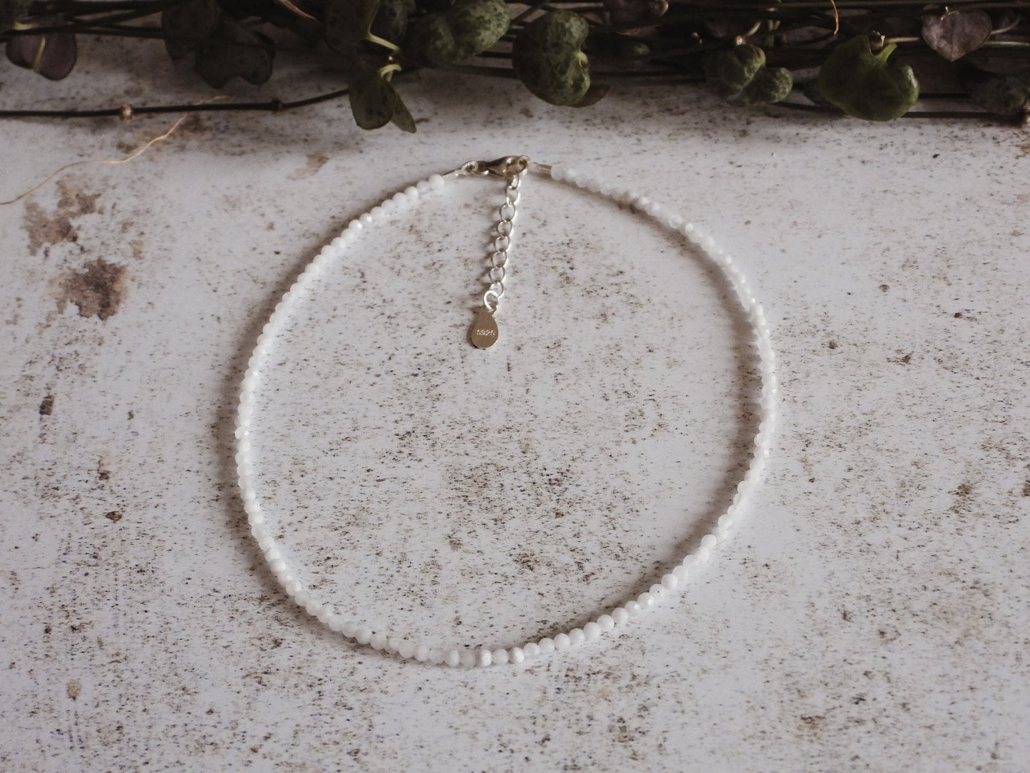 Dainty Rainbow Moonstone "Fertility & New Beginnings" Gemstone Anklet | June Birthstone