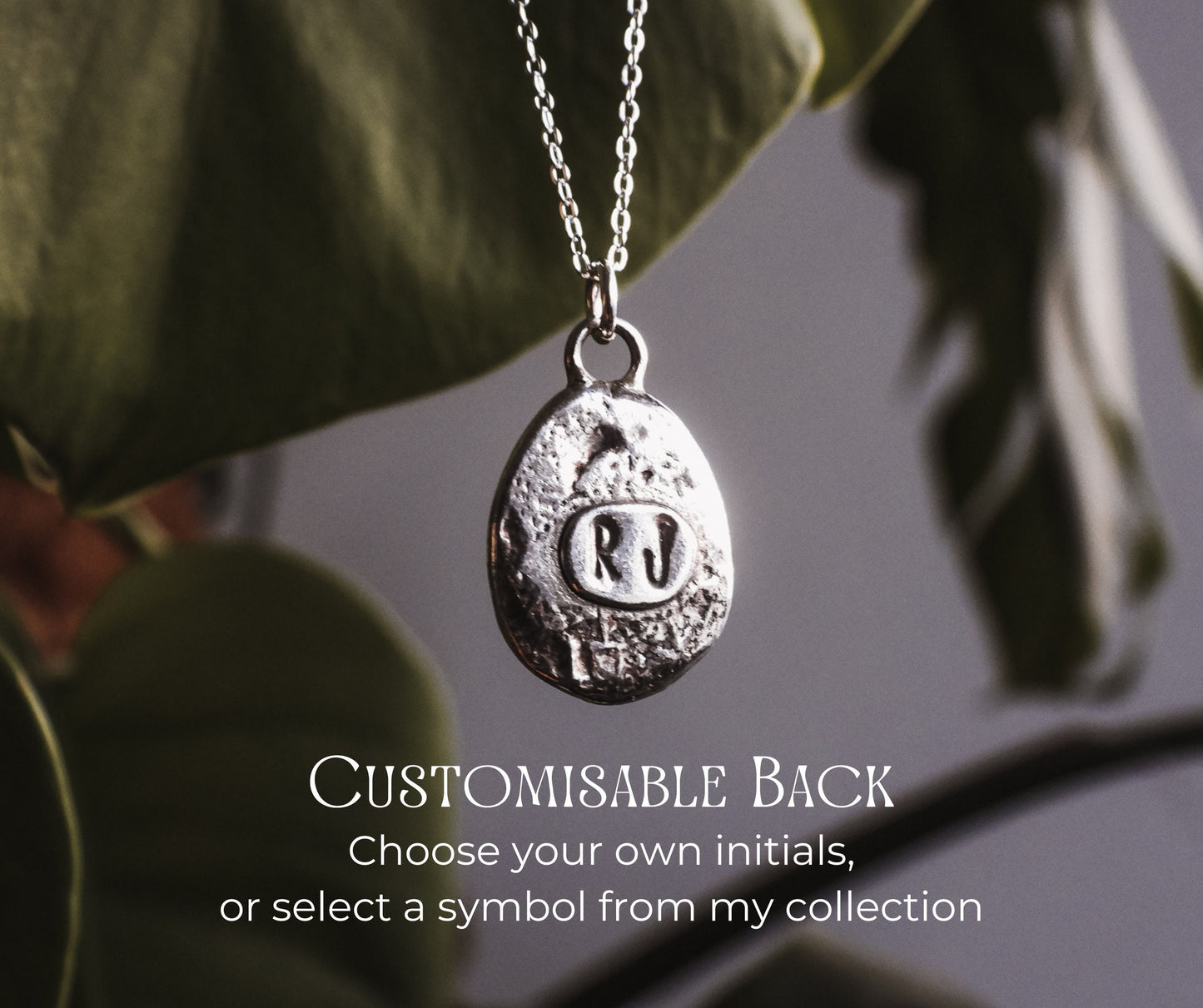 Personalised Floral Mandala Charm Necklace